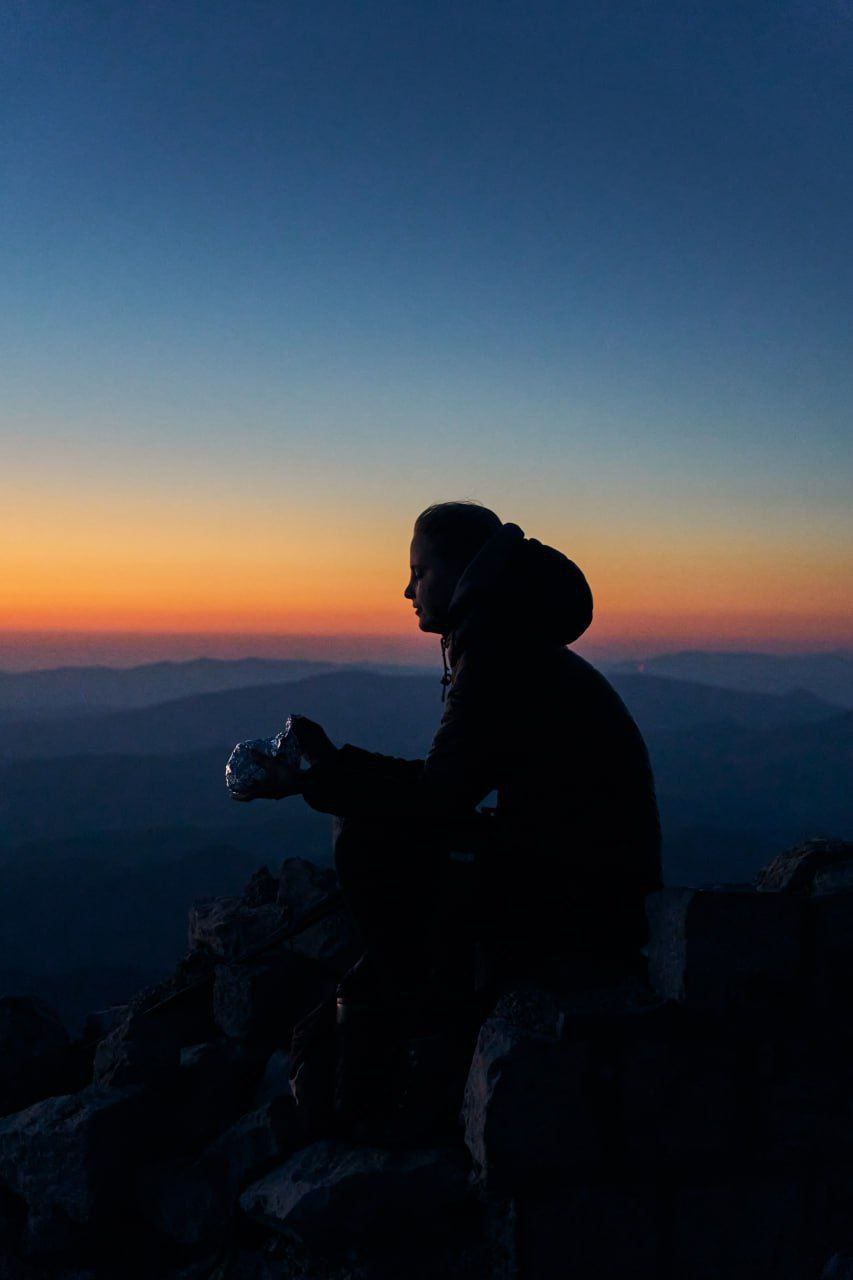 Night Hike up Rtanj Mountain. Winter Hard Trekking