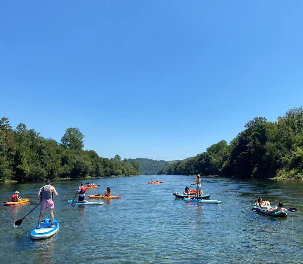 SUP and Kayaks on the Drina