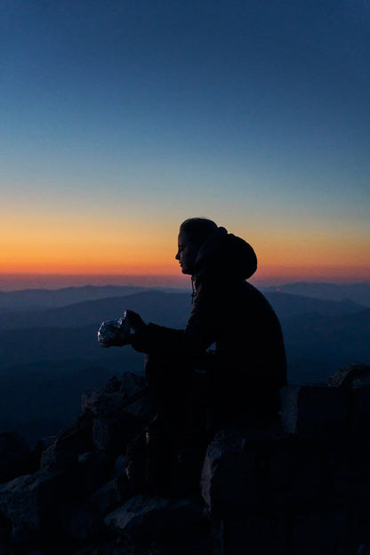 Night Hike up Rtanj Mountain. Winter Hard Trekking