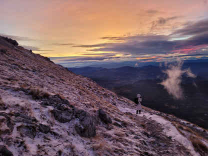 Night Hike up Rtanj Mountain. Winter Hard Trekking